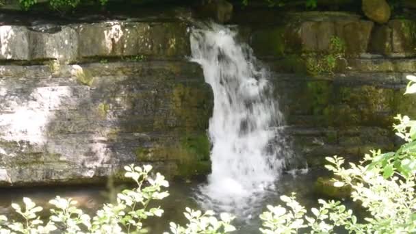 Cascade van watervallen — Stockvideo