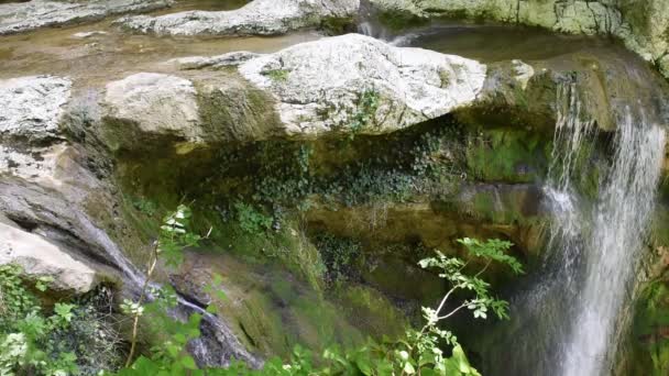 Cascata de belas cachoeiras — Vídeo de Stock