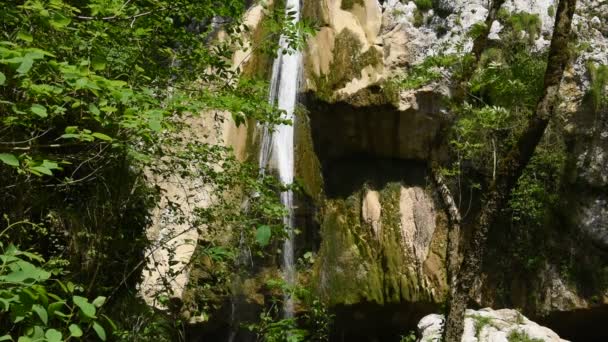 Cascade of beautiful waterfalls — Stock Video