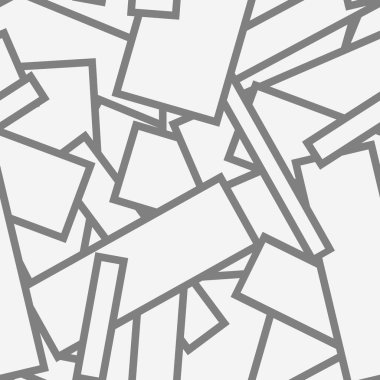 Beyaz arkaplanda geometrik şekilli kusursuz desen