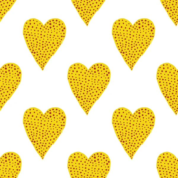 Seamless pattern with hearts, love valentine. Vector illustration — Vector de stock