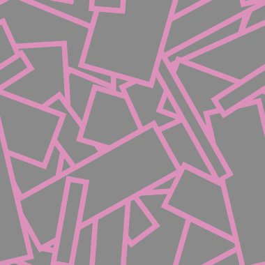 Beyaz arkaplanda geometrik şekilli kusursuz desen