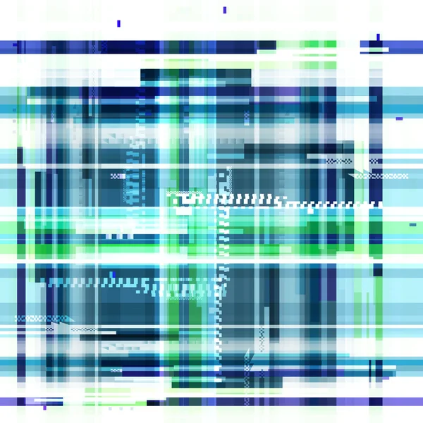 Blue wallpaper in the style of a glitch pixel — стоковый вектор