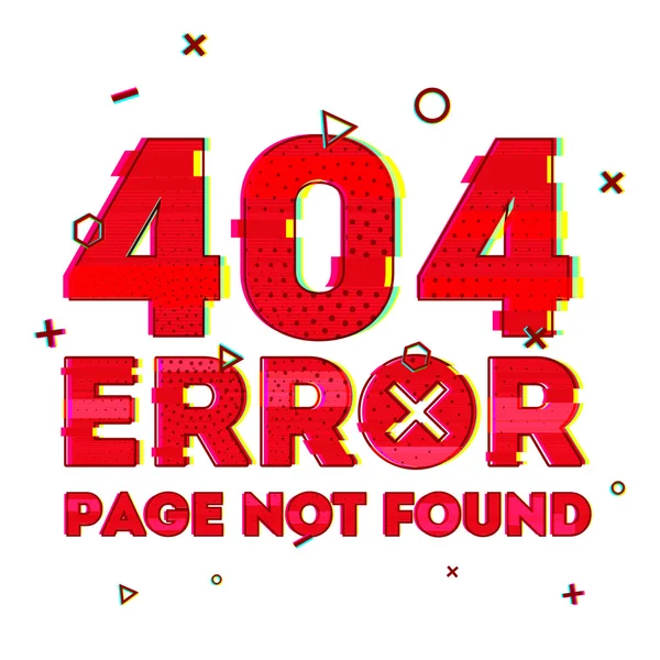 Error 404 página no encontrada — Archivo Imágenes Vectoriales