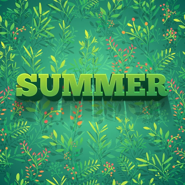 Design-Banner Sommer — Stockvektor