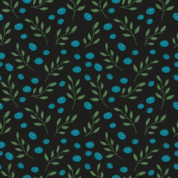 Seamless wallpaper with pattern of berries — Stock Vector