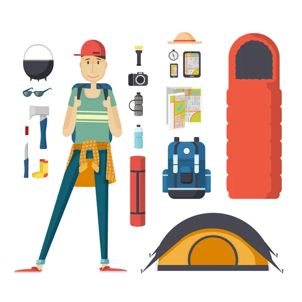 Çocuk turizm withbackpack 