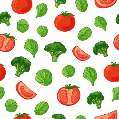 Sebzelerle kusursuz desen