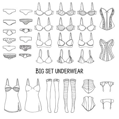 İç çamaşırı büyük kümesi