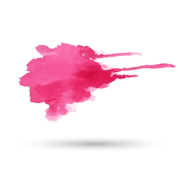 ピンクの水彩絵の具 — ストックベクタ