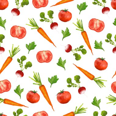 Sebzelerle kusursuz desen