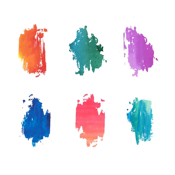 Birtakım soyut renkli sulu boya lekeleri.