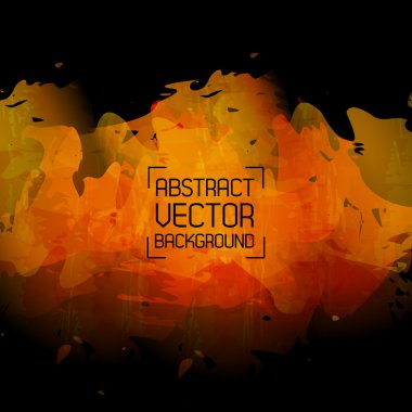 Suluboya tarzında soyut turuncu arkaplan