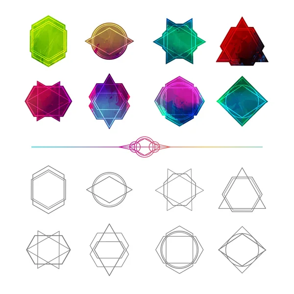Set minimalist abstract geometric shapes — Διανυσματικό Αρχείο