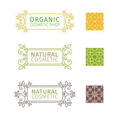 çiçek elemanları ile dekoratif çerçeve kümesi