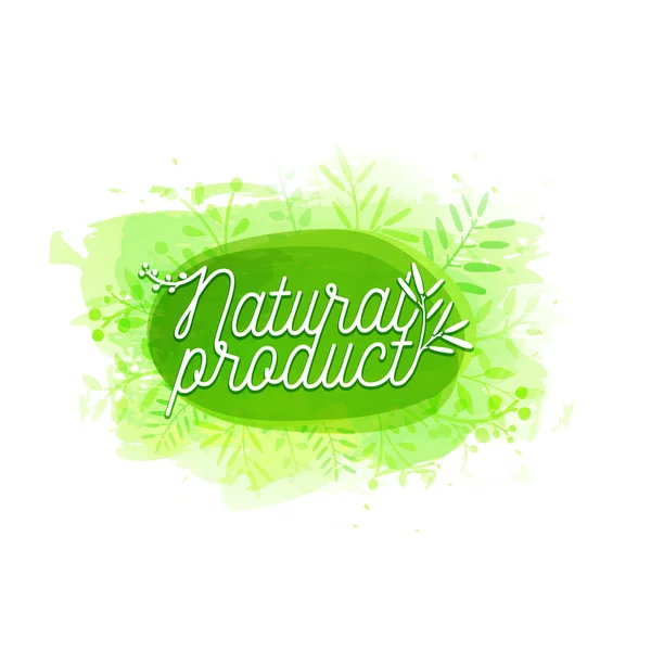 Banner de produto natural — Vetor de Stock