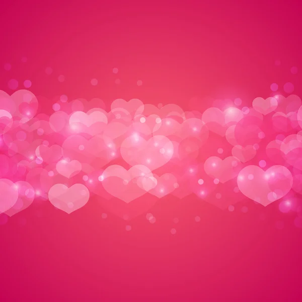 Rosa Hintergrund Valentinstag — Stockvektor