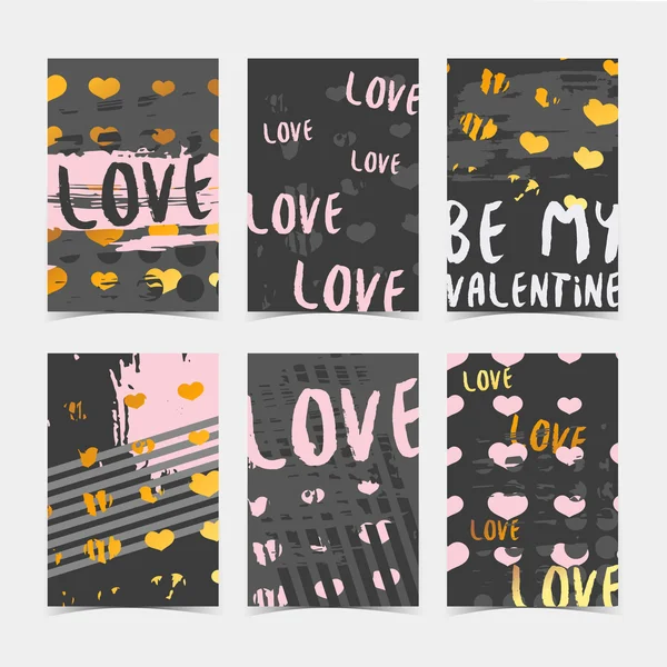 Das Muster der Herzen für den Valentinstag — Stockvektor