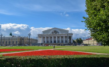 Vasilyevsky Adası tükürmek. Saint-Petersburg, Rusya Federasyonu.