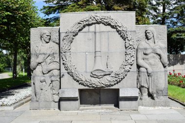 Piskaryovskoye memorial mezarlığı Leningrad.