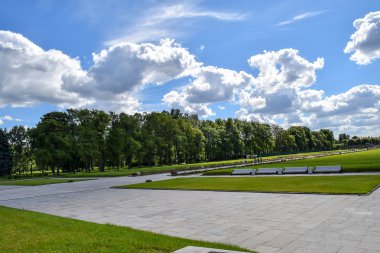 Piskaryovskoye memorial mezarlığı Leningrad.