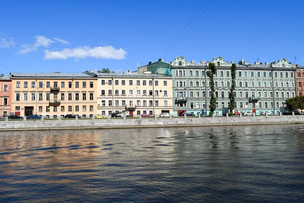 Le remblai de la rivière Fontanka à Leningrad . — Photo