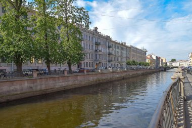 Görünümünü Griboyedov kanal dolgu, Saint-Petersburg, Rusya Federasyonu