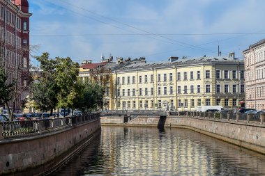 Görünümünü Griboyedov kanal dolgu, Saint-Petersburg, Rusya Federasyonu