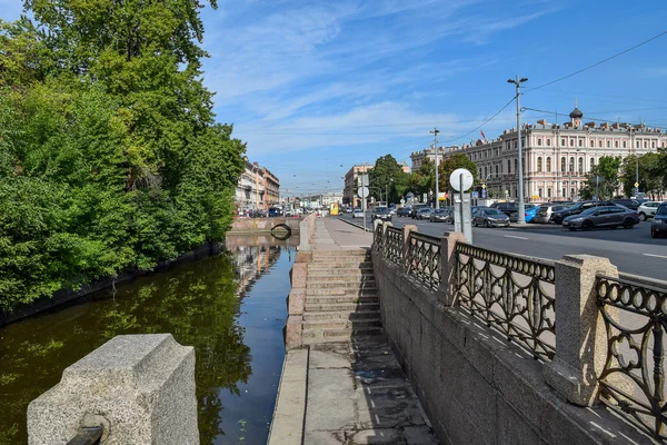 San Pietroburgo, L'argine del canale Kryukov, Russia — Foto Stock