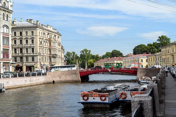 The Moika river embankment. — Stock Photo, Image