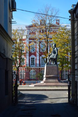 M.V. Lomonosov anıt St. Petersburg, Rusya