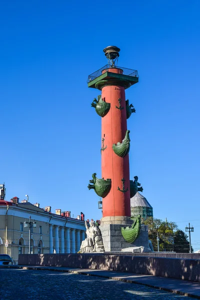 Rostral-Kolonne in St. Petersburg, Russland — Stockfoto