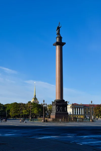 Alexander Column in St. Petersburg, Russia Stock Photo