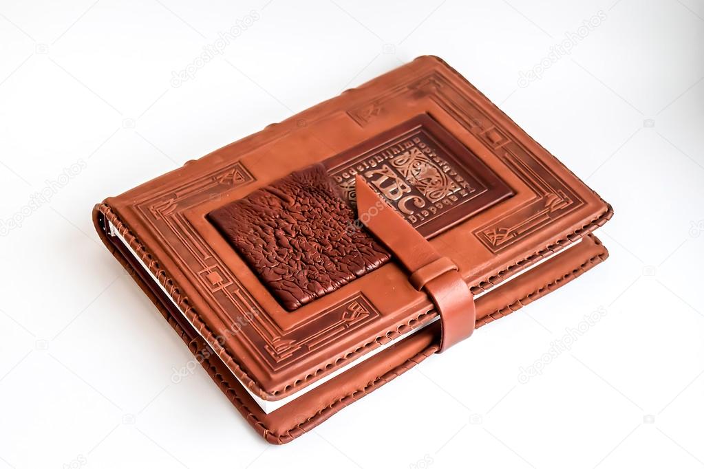 Old book in leather cover