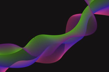 Yeşil, mavi, mor ve pembe eğimli vektör muhteşem soyut arkaplan