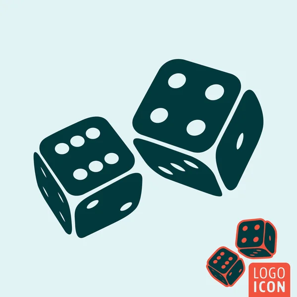 Dice icon isolated — Stock Vector