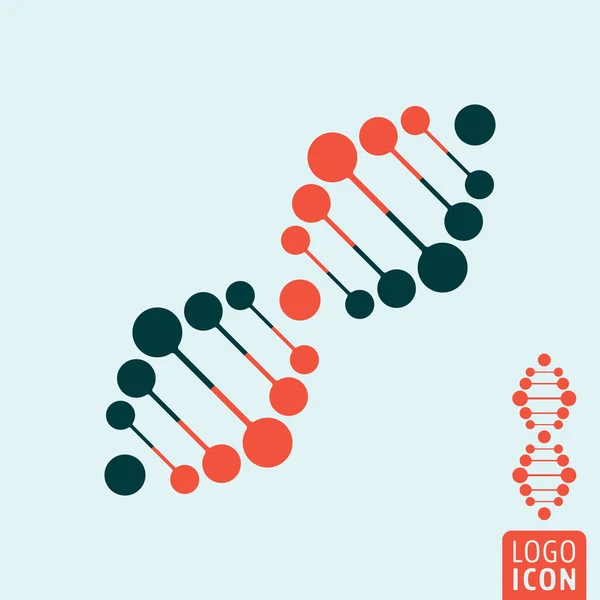 Εικονίδιο DNA που απομονώνεται — Διανυσματικό Αρχείο
