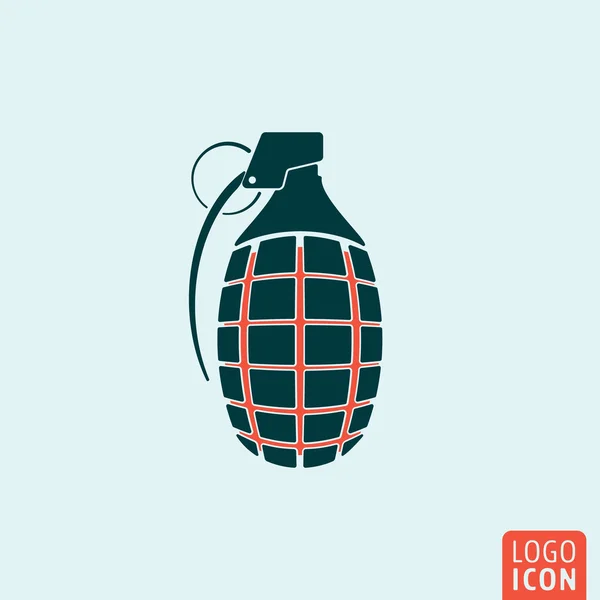 Grenade icon isolated — Stock Vector