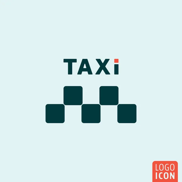 Icona taxi isolato — Vettoriale Stock