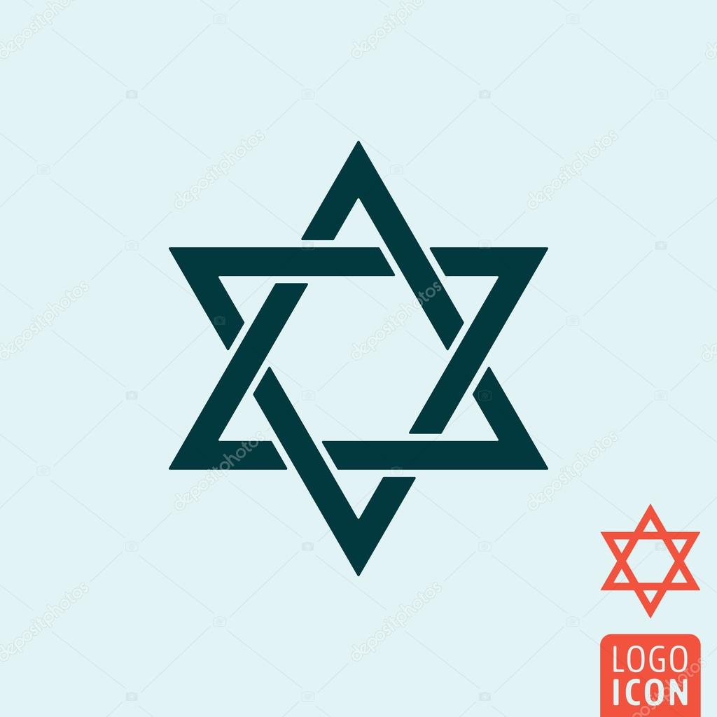 Star of David icon isolated