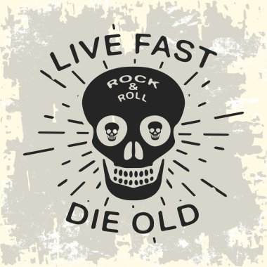Rock and roll vintage stamp