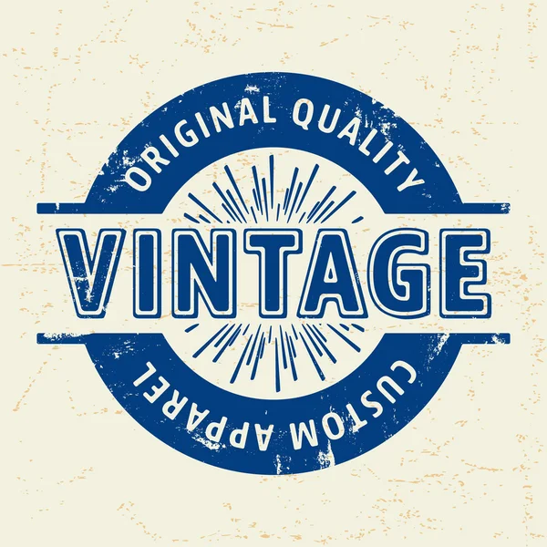Custom Vintage Briefmarke — Stockvektor