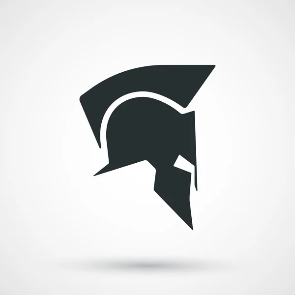 Spartaanse helm pictogram — Stockvector