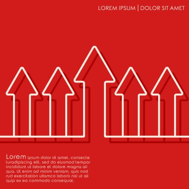 Anahat oklar arka plan