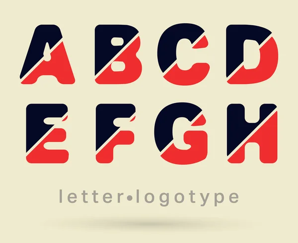 Mektup logo yazı tipi — Stok Vektör