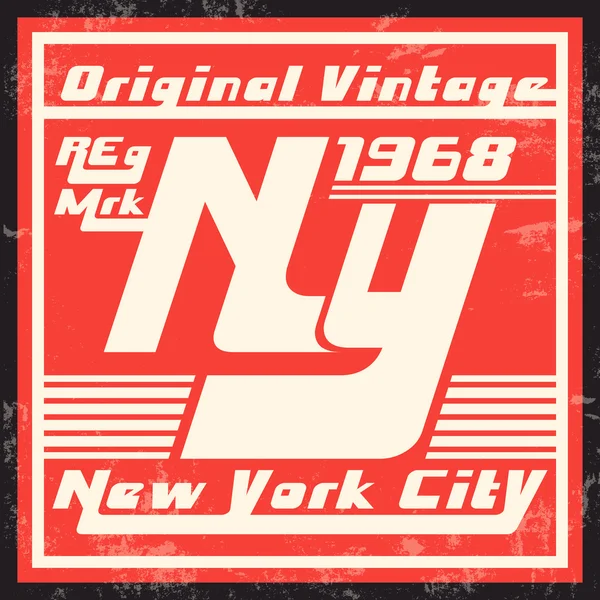 New York vintage stempel — Stockvector