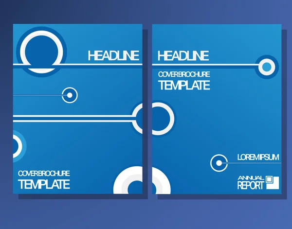 Vorlage für Coverbroschüren — Stockvektor