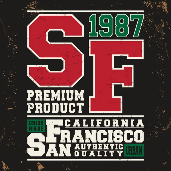 San Francisco Vintage Stempel — Stockvektor