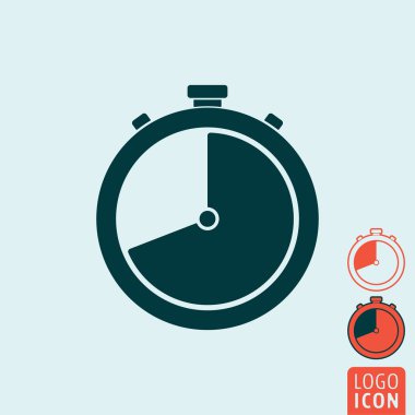 Stopwatch icon isolated clipart