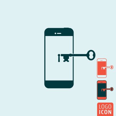 Smartphone güvenli simgesi